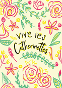 Carte color&eacute;e pour c&eacute;l&eacute;brer les Catherinettes